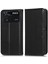 Xiaomi Poco M4 Pro 4g Için Pu Deri Telefon Kapağı, Baskılı Izgara Desen Standı Kılıfı Manyetik Otomatik Emzik Cüzdan Case-Black (Yurt Dışından) 1