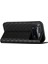 Xiaomi Poco X4 Pro 5g Anti-Fall Litchi Doku Telefon Cüzdan Stand Rhombus Desenli Rfıd Engelleme Koruyucu Case Black (Yurt Dışından) 5