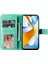 Xiaomi Için Poco C40 4g Çiçek Baskı Pu Deri Telefon Koruyucu Kılıf Flip Stand Cüzdan Kapağı Strap-Green (Yurt Dışından) 2