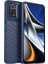 Xiaomi Poco X4 Pro 5g Thunder Serisi Twill Doku Esnek Tpu Cep Telefon Kılıfı Kalınlaştırılmış Dalgalı Anti-Drop Cover-Blue (Yurt Dışından) 1