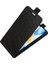 Xiaomi Için Poco C40 4g Dikey Flip Telefon Anti-Damla Kılıf Çılgın At Doku Kart Tutucu Deri Koruyucu Kapak Black (Yurt Dışından) 4