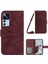 Xiaomi 12T 5G/12T Pro 5g/redmi K50 Ultra 5g HT04 Baskılı Ayçiçeği Flip Cüzdan Kapağı Cilt Pu Deri Deri Stand Manyetik Şok Geçirmez Folyo Folio Telefon Kılıfı Omuz Kayışı Kırmızısı (Yurt Dışından) 1