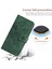 HT04 Xıaomı Redmı A1 4g/a2 4g Şok Geçirmez Cilt Deri Deri Telefon Kılıfı Stand Cüzdanı El Strap-Dark Yeşil (Yurt Dışından) 5