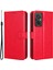 Pu Deri Cüzdan Xiaomi Redmi Için Manyetik Telefon Kılıfı 11 Prime 4g, Çılgın At Doku Standı Özellik Kabuk Kapağı Strap-Red ile (Yurt Dışından) 1