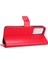 Pu Deri Cüzdan Xiaomi Redmi Için Manyetik Telefon Kılıfı 11 Prime 4g, Çılgın At Doku Standı Özellik Kabuk Kapağı Strap-Red ile (Yurt Dışından) 5