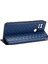 Xiaomi Için Poco C40 4g Pu Deri Stand Cüzdan Otomatik Kapatma Manyetik Telefon Kılıfı Baskılı Rhombus Desen Folio Flip Cover-Blue (Yurt Dışından) 5
