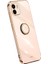 Xiaomi Redmi A1 4g/a2 4g Için Xinli Kickstand Telefon Kılıfı, Elektrokaplama Altın Kenar Tpu Telefon Kapağı Halka Tutucu-Pembe (Yurt Dışından) 1