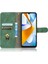 Xiaomi Için Poco C40 4g Pu Deri Deri Touch Duygu Stand Telefon Kılıfı Folio Flip Cüzdan Manyetik Toka Kapak Yeşil (Yurt Dışından) 3