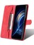 Xiaomi Için Redmi K50/K50 Pro Pu Deri Cüzdan Telefon Kılıfı Tam Vücut Koruma Standı Manyetik Folio Katlanır Kapak-Kırmızı (Yurt Dışından) 3