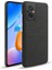 Xiaomi Redmi Için 11 Prime 4g Şok-Absorpsiyon Cep Telefon Kılıfı Kabuk Düz Renk Sert Pc+Bez Telefon Kapak Black (Yurt Dışından) 1