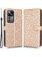 Xiaomi 12T Pro 5g Dot Desen Için Baskılı Pu Deri Telefon Kılıfı Stand Cüzdan Manyetik Damla Damlı Flip Folio Telefon Kapağı Strap-Rose Altın (Yurt Dışından) 1