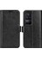Xiaomi Için Poco F4 5g/redmi K40S 5g Şok Geçirmez Folio Flip Telefon Kılıfı Pu Deride Dirençli Çılgın At Doku Cüzdan Stand Iyi Koruma Kapak Black (Yurt Dışından) 1