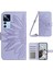Xiaomi 12T 5G/12T Pro 5g/redmi K50 Ultra 5g HT04 Baskılı Ayçiçeği Flip Cüzdan Kapak Cilt Pu Deri Deri Stand Manyetik Şok Geçirmez Folio Folio Telefon Kılıfı Omuz Kayış Light Mor ile (Yurt Dışından) 1