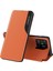 Xiaomi Redmi Için 10C Ayarlanabilir Stand Pencere Pu Deri Kılıf Iyi Korunmuş Cep Telefonu Kapak-Orange (Yurt Dışından) 1