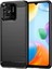 Xiaomi Redmi Için 10C Karbon Fiber Doku Fırçalanmış Yüzey 1.8mm Tpu Arka Kapak Cep Telefonu Kasası-Siyah (Yurt Dışından) 1