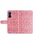 Xiaomi Redmi K50 Gaming Için 5g/poco F4 Gt Manyetik Kapatma Pu Deri Kılıf Ayçiçeği Basılı Stand Flip Cüzdan Telefon Kapağı Strap-Pink ile (Yurt Dışından) 5