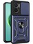 Xiaomi Redmi Için Bump Proof Telefon Kılıfı Not 11E 5g/redmi 10 5g/10 Prime+ 5g, Pc+ Tpu Koruyucu Arka Kapak Slayt Kamera Koruyucu ve Yüzük Kickstand-Mavi (Yurt Dışından) 1