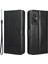Pu Deri Cüzdan Xiaomi Redmi Için Manyetik Telefon Kılıfı 11 Prime 4g, Çılgın At Doku Standı Özellik Kabuk Kapağı Strap-Black (Yurt Dışından) 1