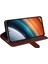 Xiaomi Için Poco F4 5g/redmi K40S 5g Şok Geçirmez Folio Flip Telefon Kılıfı Pu Deride Dirençli Çılgın At Doku Cüzdan Iyi Koruma Kapak Kahverengi (Yurt Dışından) 3