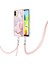 Xiaomi Için Redmi A1 4g/a2 4g Mermer Desen Damla Koruma Telefon Kılıfı Imd Elektroplasyon Çerçevesi Tpu Koruyucu Kapak Lanyard-Rose Altın (Yurt Dışından) 1