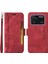 Xiaomi Için Poco M4 Pro 4g Baskılı Dikiş Hattı Pu Deri Dal Damla Koruma Kılıfı Akıllı Telefon Stand Cüzdan Kapağı Strap-Red ile (Yurt Dışından) 1