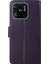 Xiaomi Redmi Için 10C Stand Pu Deri Kılıf Strap-Dark Mor ile Baskalı Baykuş Ağacı Desen Cüzdan Kapağı (Yurt Dışından) 5