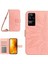 Xiaomi Redmi K40S Için 5g/poco F4 5g HT04 Ayçiçeği Baskılı Pu Deri Şok Geçirmez Kılıf Deri-Touch Anti-Çizelge Anti-Çizelge Stand Cüzdan Kapağı Omuz Kayışı Işık Pembe (Yurt Dışından) 3