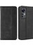 Xiaomi 12T 5g/redmi K50 Ultra 5G/12T Pro 5g Retro Doku Pu Deri Telefon Kılıfı Baskılı Desen Standı Manyetik Emilim Cüzdan Black (Yurt Dışından) 1