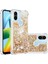 Xiaomi Redmi A1 4g/a2 4g/a1+ 4g/a2+ 4g/poco C50 4g Sıvı Yüzen Glitter Sequins Tpu Telefon Case-Gold/hearts Için (Yurt Dışından) 2