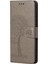 Xiaomi Redmi Için 10C Stand Pu Deri Kılıf Strap-Grey ile Baskalı Baykuş Ağacı Desen Kapağı (Yurt Dışından) 4