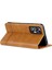 Xiaomi Için 12 Lite 5g Manyetik Otomatik Kapatma Cüzdan Telefon Kılıfı Pu Deri Görüntüleme Stand Flip Cover-Brown (Yurt Dışından) 4