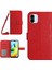 HT04 Xıaomı Redmı A1 4g/a2 4g Cüzdan Stand Omuz Kayışı Kırmızılı Deri Dostu Cep Telefonu Kapağı (Yurt Dışından) 1