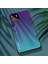 Xiaomi Için Redmi A1 4g / A2 4g Gradyan Renk Temsilli Cam Telefon Kılıfı Yumuşak Tpu Kenar Pc Geri Narin Dokunmatik Kapak Morası / Mavi (Yurt Dışından) 5