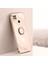 Xiaomi Redmi 10A Için Xinli Ring Tutucu Kickstand Telefon Kılıfı, Elektraplatma Altın Kenar Tpu Telefon Kapak Pembe (Yurt Dışından) 5