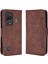 Xiaomi Black Shark Için 5 Çoklu Kart Yuvası Telefon Kapağı Anti-Çizelge Pu Deri Cüzdan Standı Case-Brown (Yurt Dışından) 1