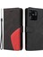 Xiaomi Redmi Için 10C Çift Renkli Ekleme Pu Deri Deri Cüzdan Telefon Kılıfı Stand Kabuğu Strap-Black (Yurt Dışından) 1