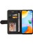 Xiaomi Redmi Için 10C Çift Renkli Ekleme Pu Deri Deri Cüzdan Telefon Kılıfı Stand Kabuğu Strap-Black (Yurt Dışından) 2