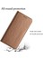 Karbon Fiber Doku Pu Deri Deri Telefon Kılıfı Xiaomi Için Redmi A1 4g/a2 4g Cüzdan Stand Manyetik Otomatik Kapanış Şok Geçirmez Telefon Kapağı Bilek Kayış-Kahverengi ile (Yurt Dışından) 5