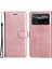 Xiaomi Poco X4 Pro 5g Düz Renkli Pu Deri Folyo Flip Flip Cüzdan Torosu Tasarım Manyetik Kapatma Stand Savunmacı Telefon Kılıfı Strap-Rose Gold (Yurt Dışından) 1