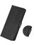 Xiaomi Redmi Için 10C Anti-Çizelge Telefon Kabuk Çantası Ince Dokulu Pu Deri Cüzdan Koruyucu Telefon Kapak Black (Yurt Dışından) 3