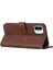 Xiaomi Için Redmi A1 4g/a2 4g Basit Stil Telefon Kapağı Dikiş Tasarım Cüzdan Anti-Çizelge Pu Deri Stand Kılıfı Strap-Brown (Yurt Dışından) 5