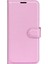 Xiaomi Için 12 Lite Litchi Doku Telefon Kılıfı Pu Deri+Tpu Ayarlanabilir Stand Cüzdan Koruyucu Telefon Kapak Pembe (Yurt Dışından) 5