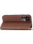Xiaomi Için 12T 5g/redmi K50 Ultra 5g Rhombus Desen Baskılı Pu Deri Stand Buzağı Dokusu Şok Geçirmez Telefon Cüzdan Kapağı Strap-Brown (Yurt Dışından) 4