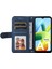 Xiaomi Için Redmi A1 4g/a2 4g Ağaç Desen Metal Düğmesi Cilt Touch Telefon Kılıfı Pu Deri Çizgiler Baskılı Manyetik Toka Cüzdan Stand Kapağı Strap-Mavi (Yurt Dışından) 2