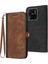Xiaomi Redmi Için YX0020 10C 4g Eller Serbest Stand Telefon Çantası, Çift Manyetik Toka Pu Deri Deri Flip Kapak Kabuğu Strap-Brown (Yurt Dışından) 1