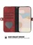 Xiaomi Redmi Için YX0020 10C 4g Eller Serbest Stand Telefon Çantası, Çift Manyetik Toka Pu Deri Flip Kapak Kabuğu Strap-Red ile (Yurt Dışından) 2