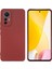Xiaomi Için 12 Lite 5g Çift Taraflı Mat Yumuşak Tpu Telefon Kapağı Fingerprint Anti-Çizgiye Karşı Çizgiye Karşı Koşu Kırmızısı (Yurt Dışından) 1