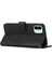 Xiaomi Için Redmi A1 4g/a2 4g Basit Stil Telefon Kapağı Dikiş Tasarım Cüzdan Anti-Çizelge Pu Deri Stand Kılıfı Strap-Black (Yurt Dışından) 5