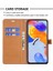 Xiaomi Redmi Için 10C Manyetik Kot Pantolon Doku Folio Folio Flip Standı Renk Ekleme Pu Deri Cüzdan Çok Yönlü Koruma Telefon Kapak-Rose (Yurt Dışından) 3