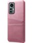 Xiaomi Için 12 Lite 5g Çift Kart Yuvalı Pu Deri Kaplamalı Sabit Pc Sert Pc Anti-Cratch Shell-Rose Altın (Yurt Dışından) 2